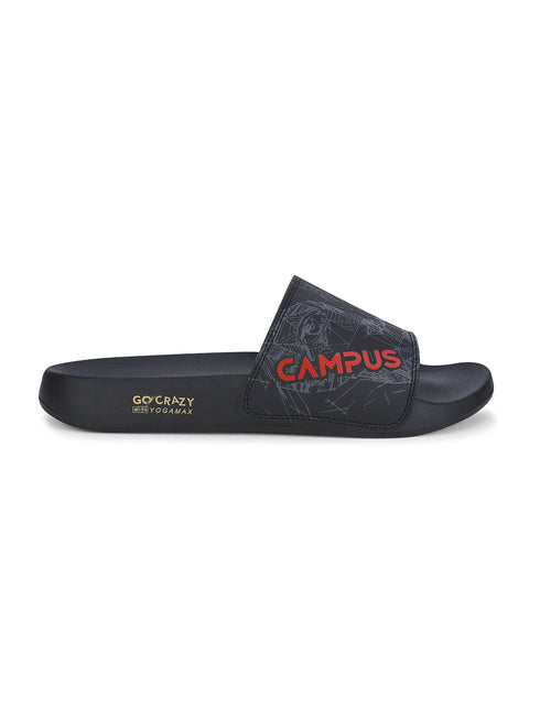SL-437 Black Men's Slippers